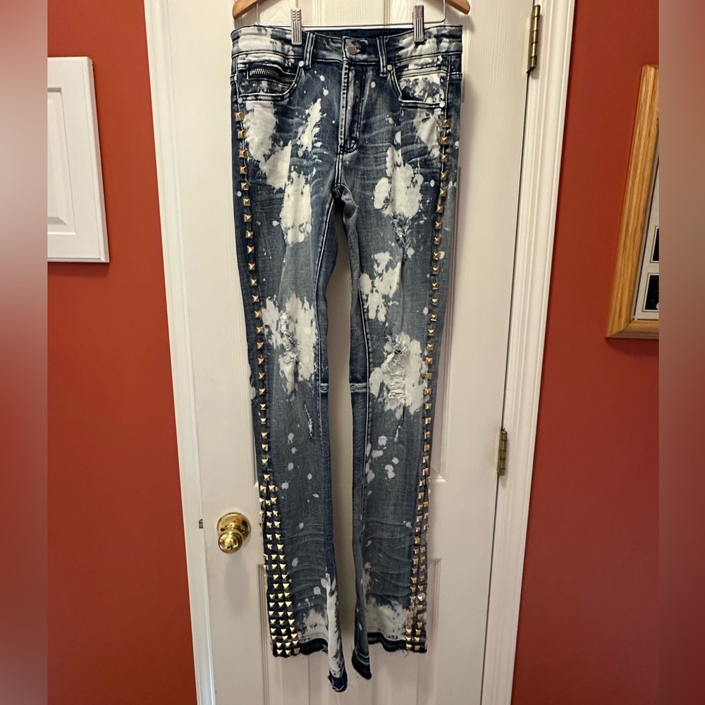 Studded Rockstar Original Blue Jeans
